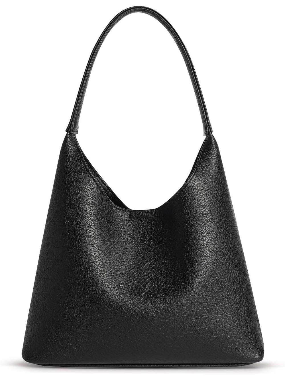 〽️ Women's Black Vegan Leather Hobo Small Purse Imported Shoulder Bag